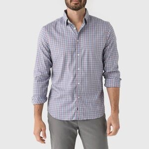 Faherty Movement Shirt Rose Channel Plaid Button Down Long Sleeve Mens size XL